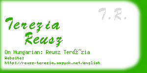 terezia reusz business card